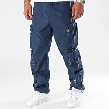 Ikao - Pantaloni cargo blu navy