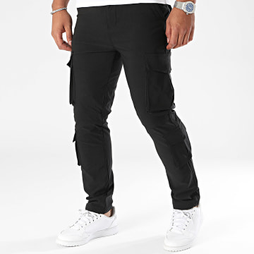 John H - Pantalon Cargo Noir