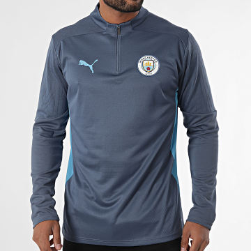 Puma - Manchester City Training 1/4 Zip Top 777529 Navy Sweatshirt met ritssluiting