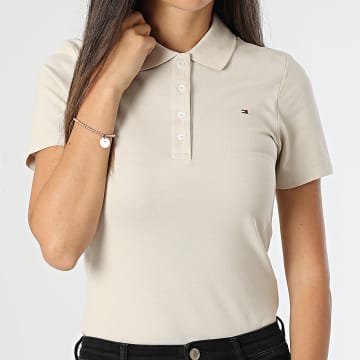 Tommy Hilfiger - Polo donna 1985 Slim manica corta 3225 Beige