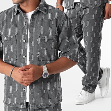 Uniplay - Grijs shirt met korte mouwen en normale jeans