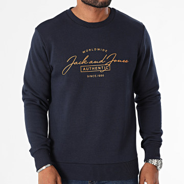 Jack And Jones - Sweat Crewneck Ferris Bleu Marine