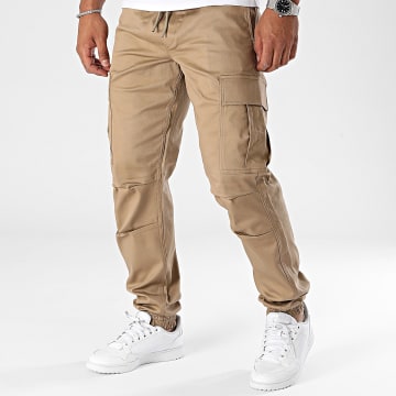 Jack And Jones - Kane Roupe Loose Fit Cargo Pants Beige Oscuro