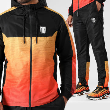 MA9 Mafia Nueve - Ensemble De Survetement Diamant Gradiente Neon Orange