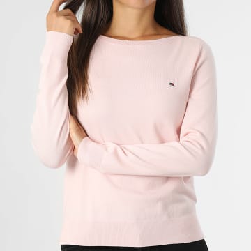 Tommy Hilfiger - Jersey Mujer Punto Barco 0099 Jersey Rosa