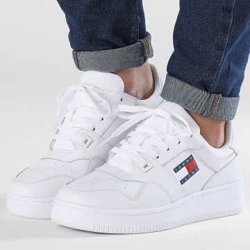 Tommy Jeans - Retro Basket Essential 2505 Wit Damesschoenen