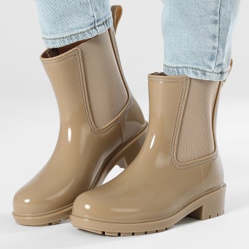 Tommy Hilfiger - Botas Mujer Flag Rainboot 8213 Beige