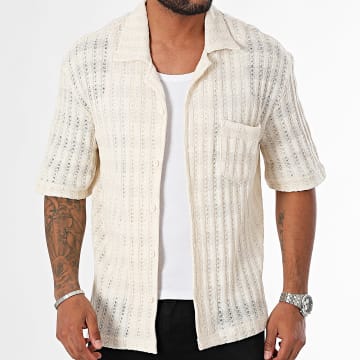 ADJ - Camisa de manga corta beige