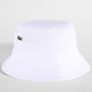 Lacoste Bob Logo Brode Crocodile Blanc LaBoutiqueOfficielle