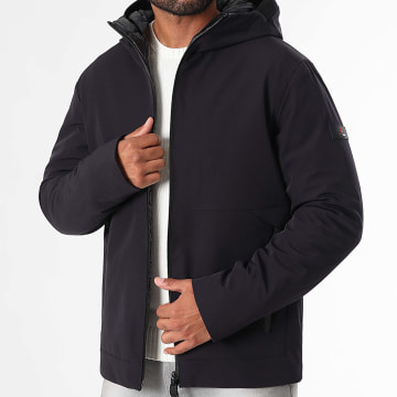 Peuterey - Parka Capuche Loge Bleu Marine Foncé