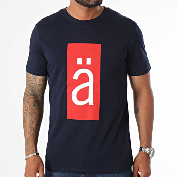 Secteur Ä - Camiseta azul marino con logotipo