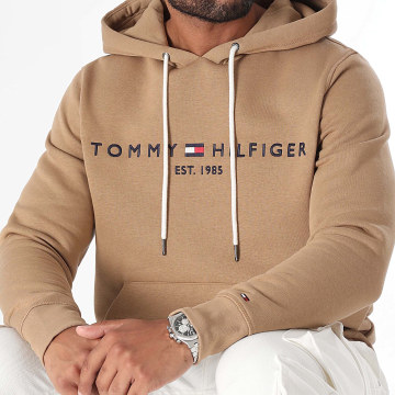 Tommy Hilfiger - Felpa con cappuccio Tommy Logo 1599 Cammello