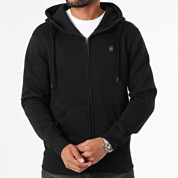 G-Star - Pacior D16122-C235 Sweatshirt met capuchon en rits Zwart