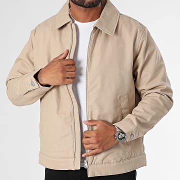 Jack And Jones - Bush Wick Werker Beige Rits Jas