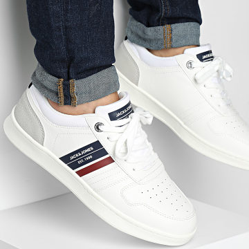 Jack And Jones - Dang Combo Heldere Wit Rode Dahlia Sneakers