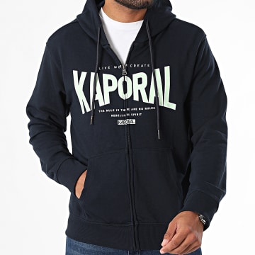 Kaporal - Belko Hooded Zip Sweat marineblauw