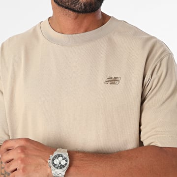 New Balance - Tee Shirt Relaxed Fit MT41533 Beige