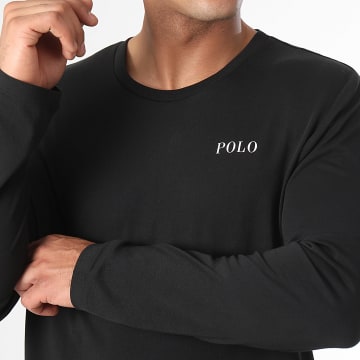 Polo Ralph Lauren - Camiseta negra de manga larga con logotipo