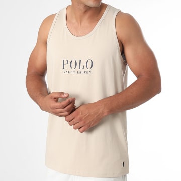 Polo Ralph Lauren - Camiseta de tirantes beige con logotipo
