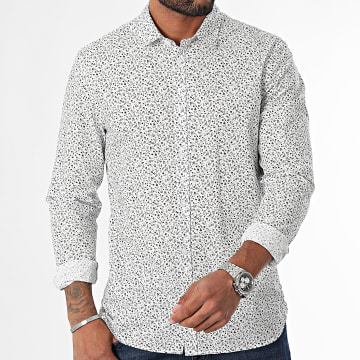 Teddy Smith - Camisa Manga Larga 10711547D Blanco Floral