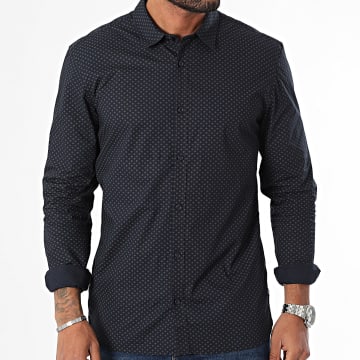 Teddy Smith - Camisa Manga Larga 10711547D Azul Marino