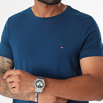 Tommy Hilfiger - Slim Stretch Tee Shirt 0800 Azul Oscuro