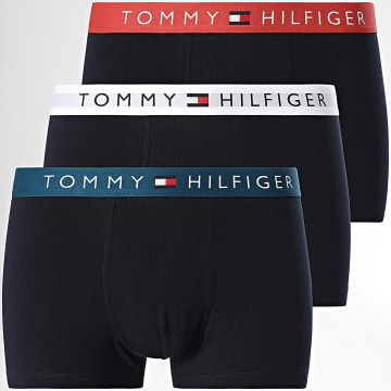 Tommy Hilfiger - Set van 3 Trunk Boxers 3181 marineblauw wit oranje