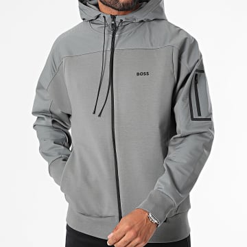 BOSS - Veste Zippée Capuche Sariq 50519019 Gris