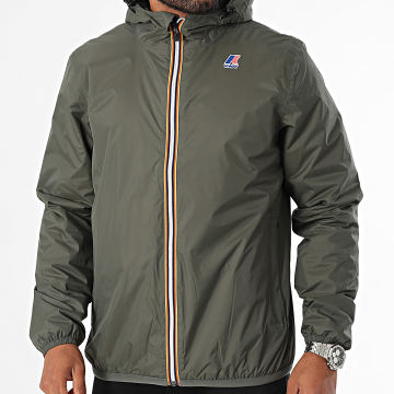 K-Way - Le Vrai Claude 3.0 Windjack Khaki Groen