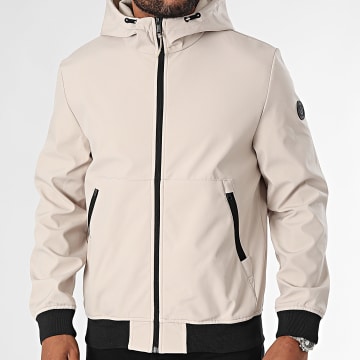 Only And Sons - Bowie Beige Hooded Zip Jacket