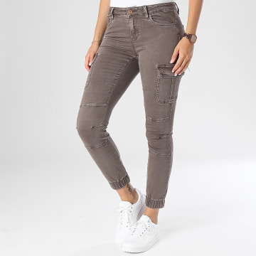 Only - Dames Missouri Taupe Skinny Cargo Broek