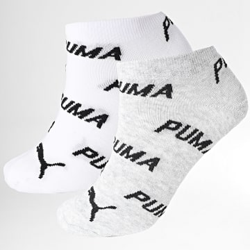 Puma - Lot De 2 Paires De Chaussettes 100000953 Blanc Gris Chiné