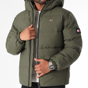 Tommy Jeans - Essential 9786 Jas met capuchon Khaki Groen