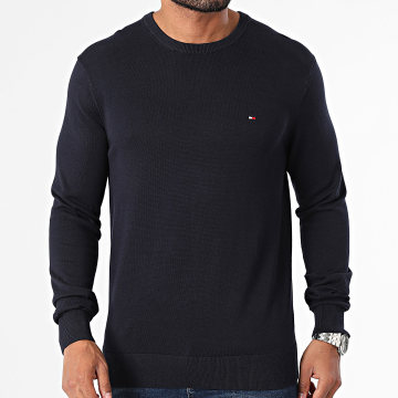 Tommy Hilfiger - Pull Essential Cotton 4748 Bleu Marine