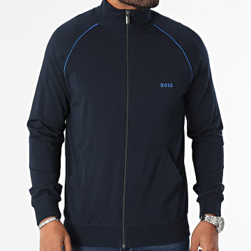 BOSS - Sudadera con cremallera Mix And Match 50515307 Azul marino