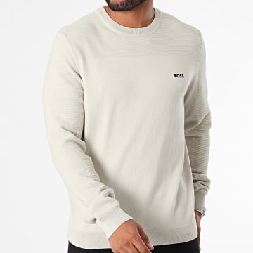 BOSS - Momentum X Sweatshirt met ronde hals 50498559 Beige