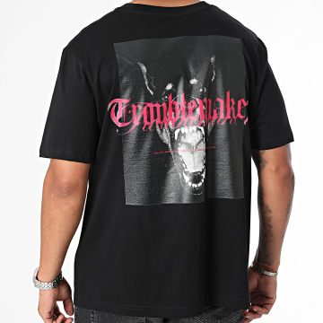 Luxury Lovers - Oversize Tee Shirt Large Troublemaker Enrage Negro