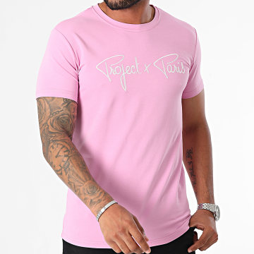 Project X Paris - Tee Shirt Col Rond 1910076 Rose