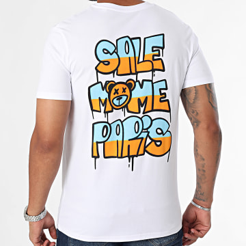 Sale Môme Paris - Kleurrijk Graff T-shirt Wit Oranje