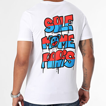 Sale Môme Paris - Tee Shirt Colorfull Graff Blanc Rouge