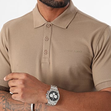 Teddy Smith - Alban Polo met korte mouwen 11316818D Donkerbeige