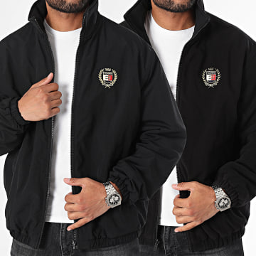 Tommy Jeans - Chaqueta Polar Crest Reverse Zip 9643 Negra