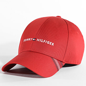 Tommy Hilfiger - Cappello a 6 pannelli in cotone TH Foundation 2532 rosso