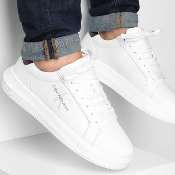 Calvin Klein - Chunky Cupsole Mono 0681 Bright White Bitter Chocolate Sneakers