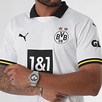 Puma - BVB 09 Derde Jersey Replica 774964 Wit Zwart Geel Voetbaltrui