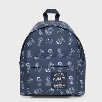 Eastpak - Gewatteerde Peanuts rugzak marineblauw