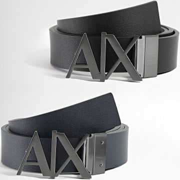 Emporio Armani - Ceinture Réversible 951017 CC505 Noir Bleu Marine Foncé