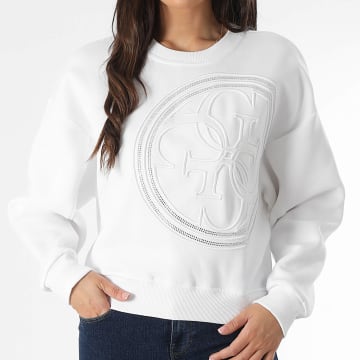 Guess - Sweat Crewneck Femme W4BQ07-K9Z21 Blanc