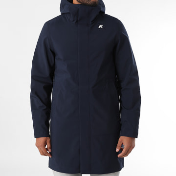 K-Way - Parka Thomas Bonded con cappuccio K7126WW Blu navy