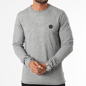 Le Temps Des Cerises - Pull Terry ML192 Gris Chiné